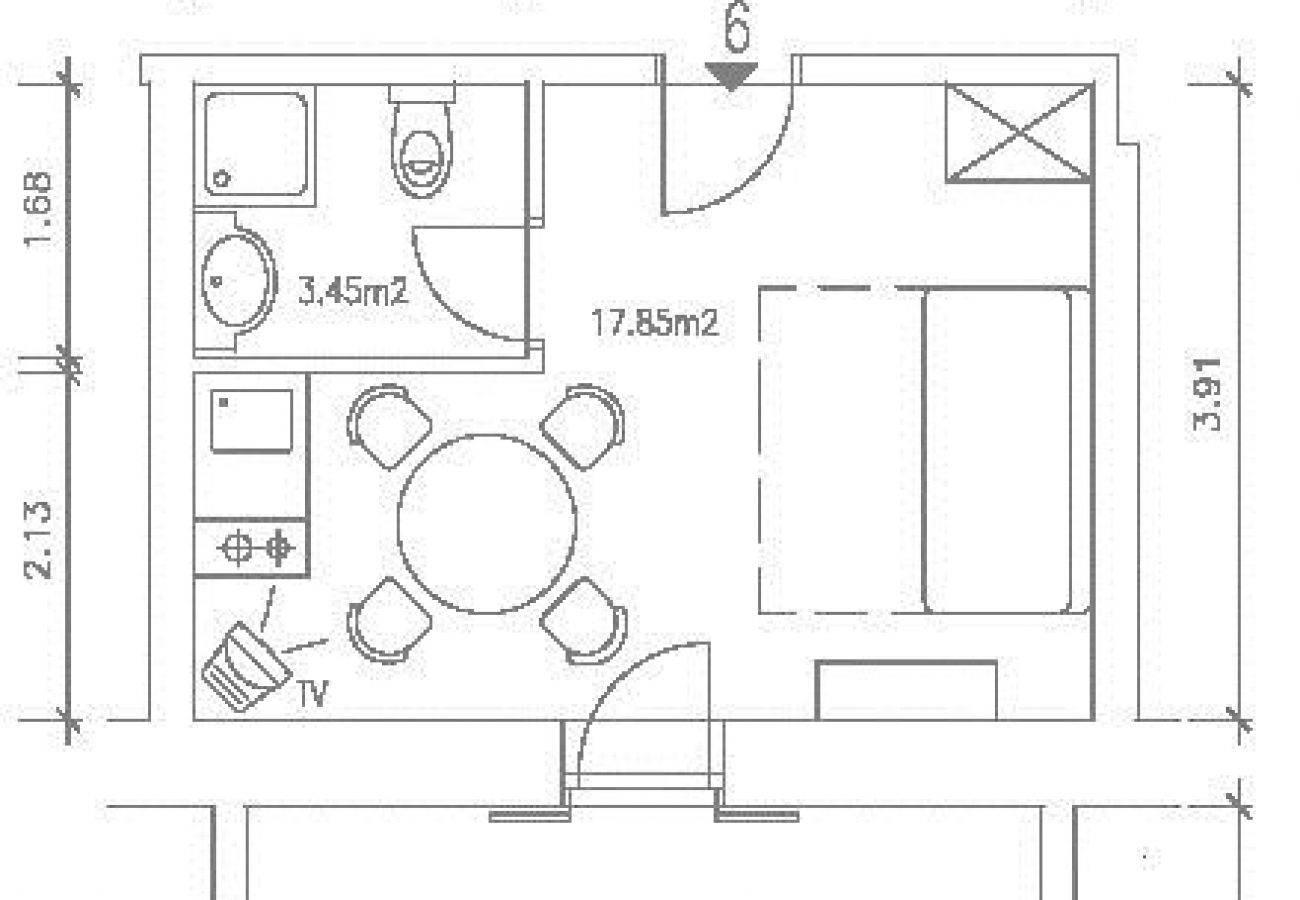 Studio in Savudrija - Studio apartment in Savudrija with Seaview, Terrace, Air condition, WIFI (123-2)