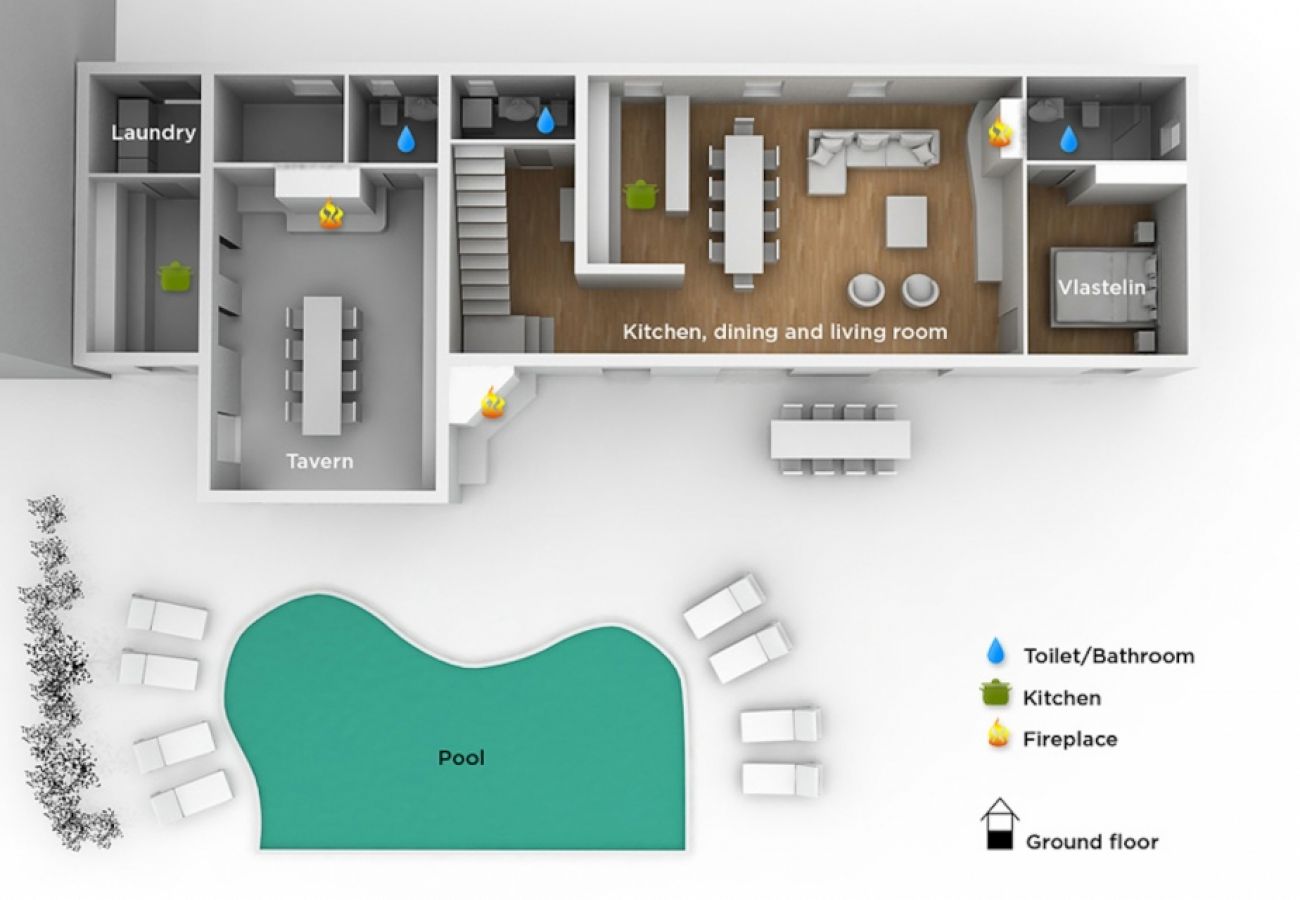 House in Labin - Holiday Home in Labin with Terrace, Air condition, WIFI, Washing machine (688-1)