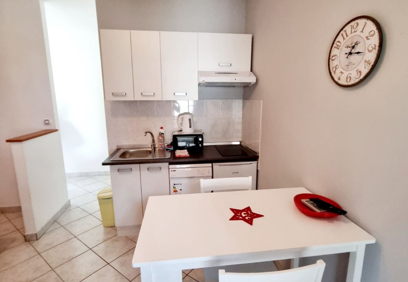 Studio in Baška - Studio apartment in Baška with Seaview, Balcony, Air condition, WIFI (3494-3)