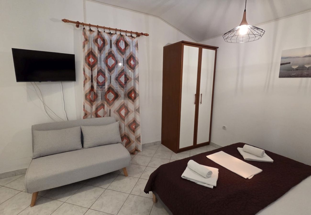 Studio in Baška - Studio apartment in Baška with Seaview, Balcony, Air condition, WIFI (3494-3)