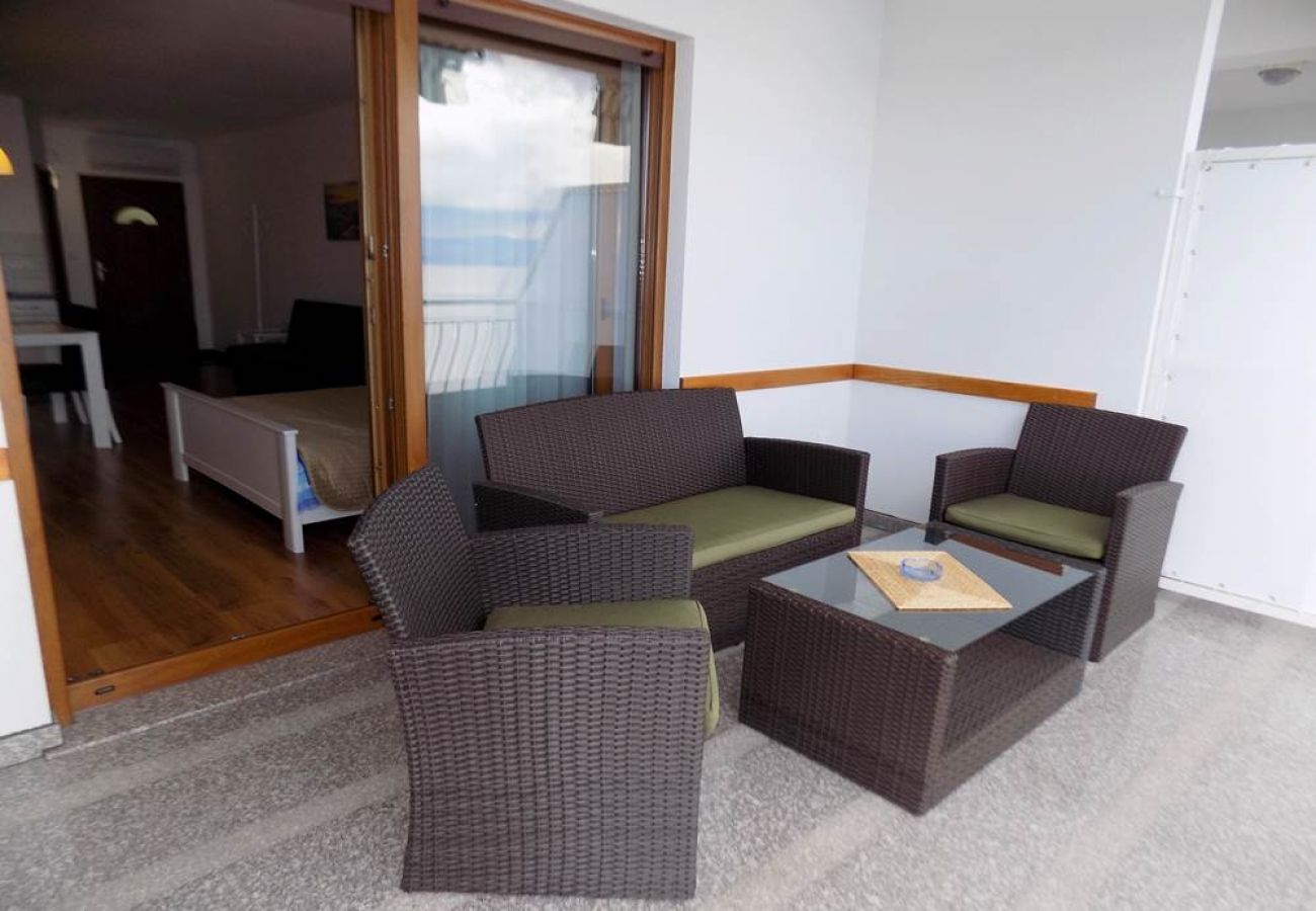 Studio in Mošcenicka Draga - Studio apartment in Mošćenička Draga with Seaview, Terrace, Air condition, WIFI (4364-4)