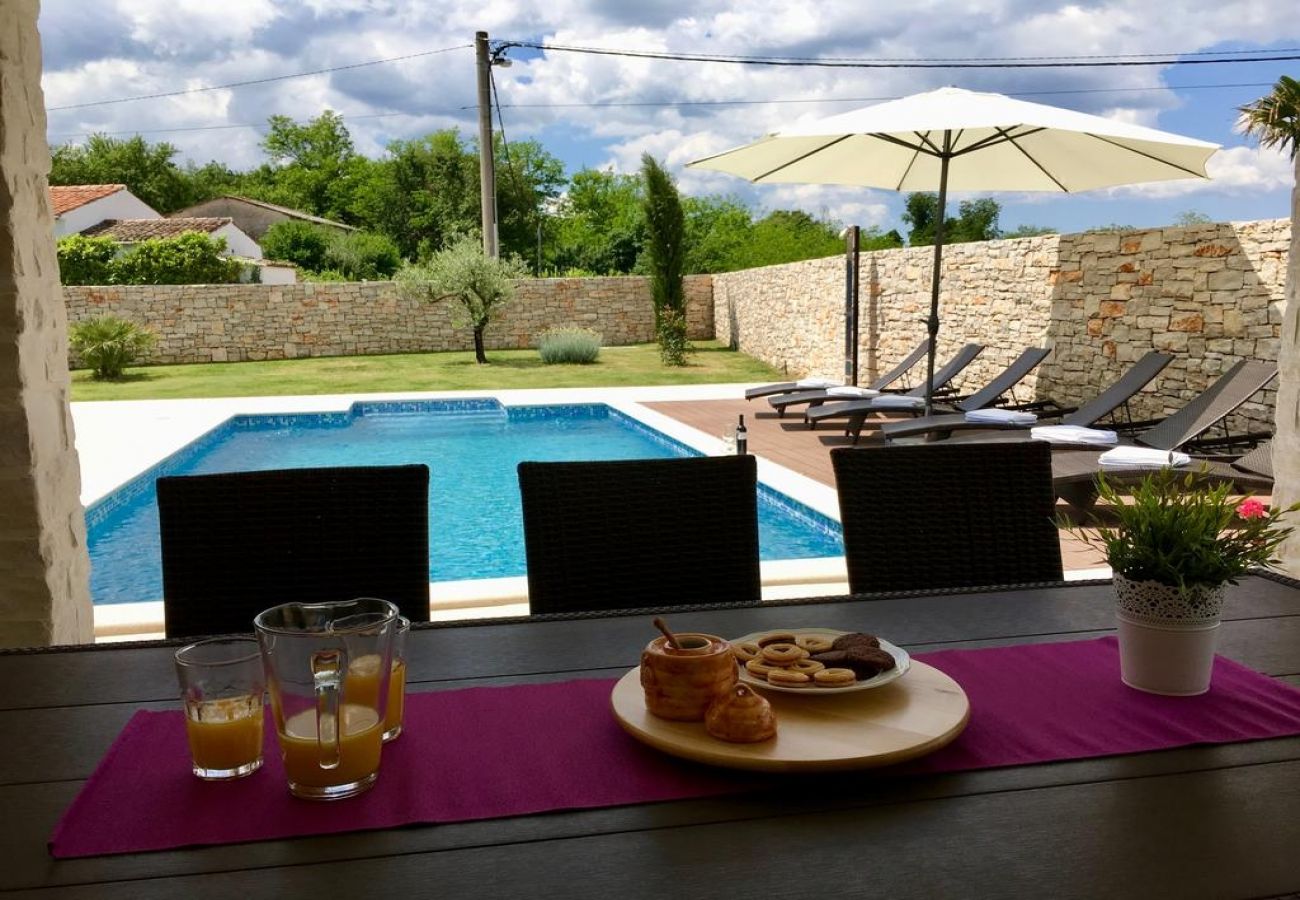 House in Nedešcina - Holiday Home in Nedescina with Terrace, Air condition, WIFI, Washing machine (4816-1)