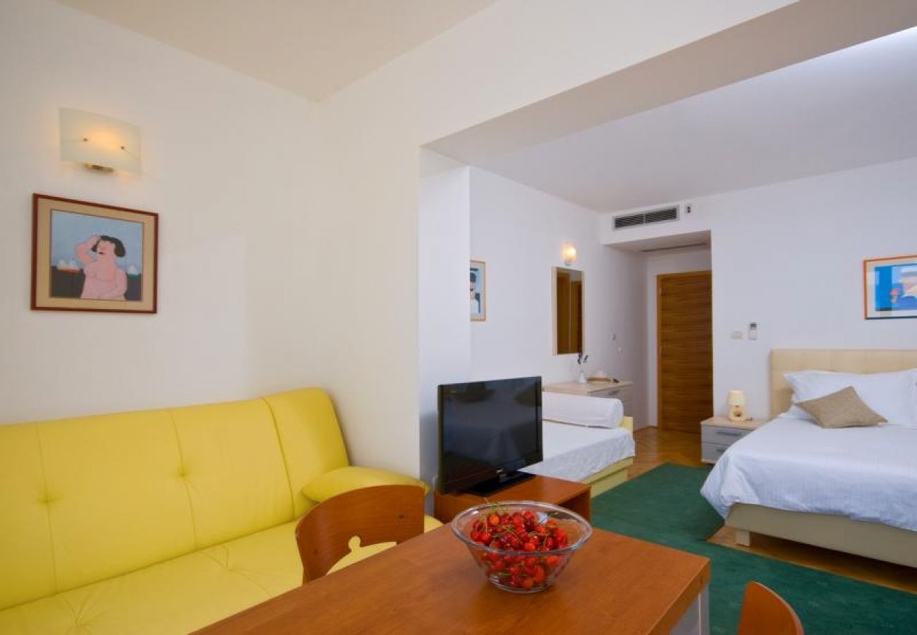 Studio in Brela - Studio apartment in Brela with Seaview, Terrace, Air condition, WIFI (201-7)