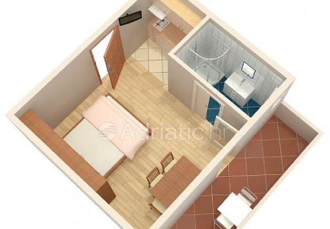 Studio in Dugi Rat - Studio apartment in Dugi Rat with Seaview, Balcony, Air condition, WIFI (5113-2) Studio in Dugi Rat - Studio apartment in Dugi Rat with Seaview, Balcony, Air condition, WIFI (5113-2)