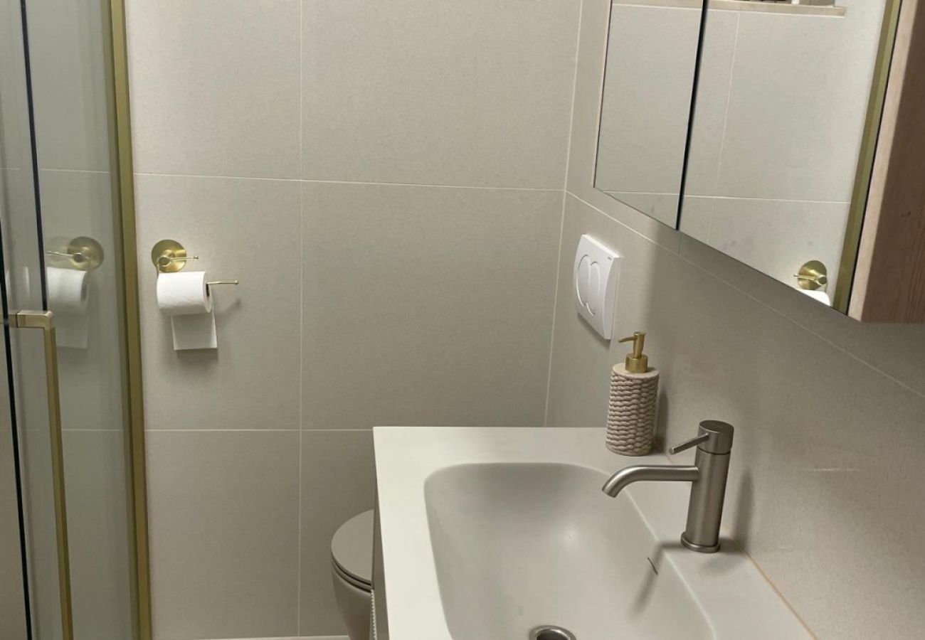 Apartment in Duce - Apartment directly on the sandy beach with sea view, balcony, air conditioning, and Wi-Fi