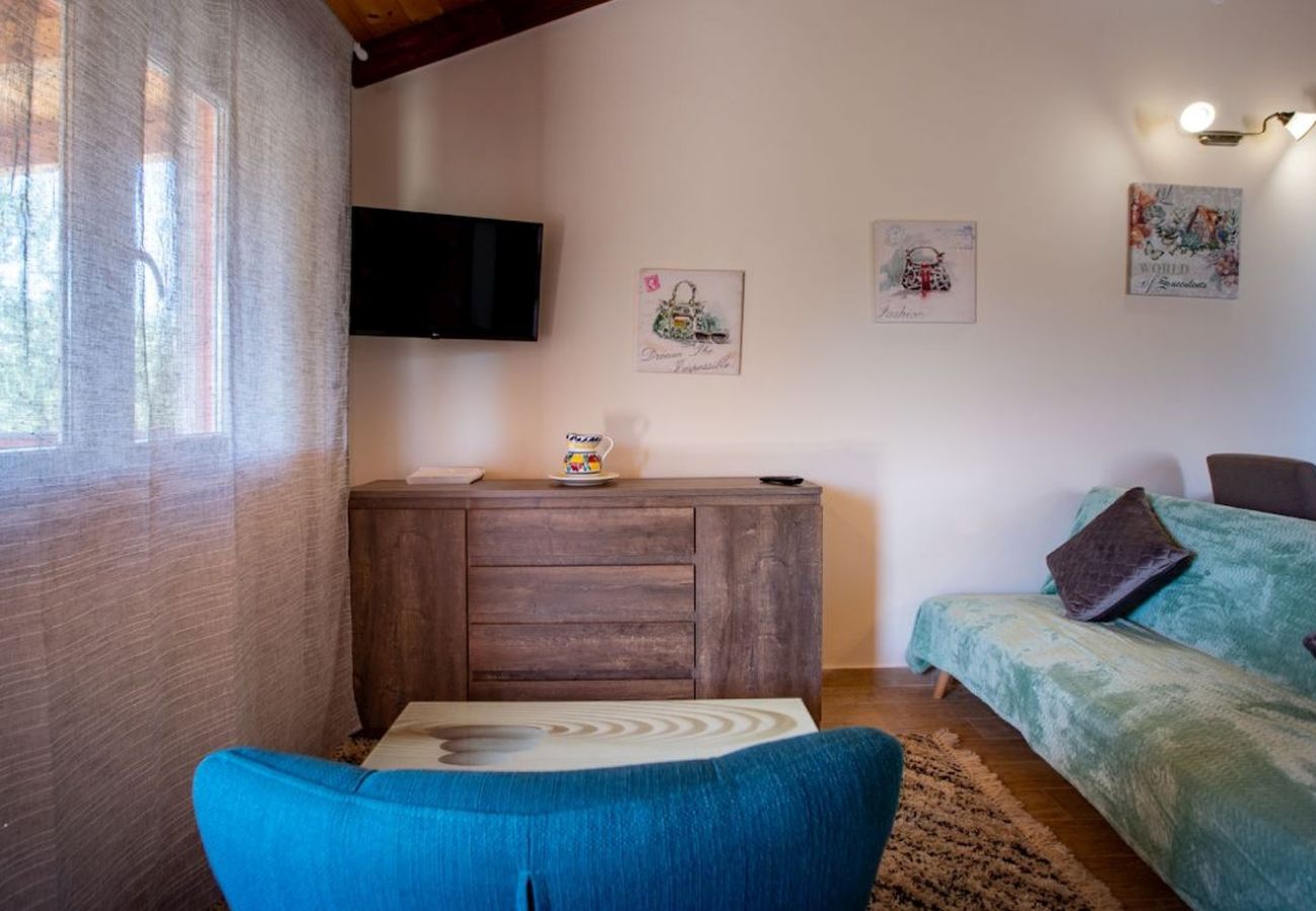 House in Mundanije - Holiday house in Mundanije with garden, jacuzzi, terrace, air conditioning, and washing machine (5238-1)