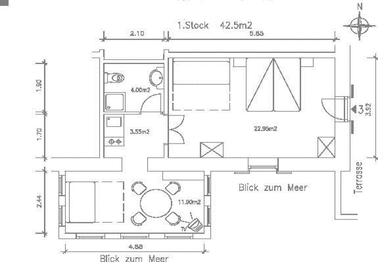 Apartamento en Savudrija - Apartamento en Savudrija con Seaview, Terraza, Acondicionador, WIFI (123-3)