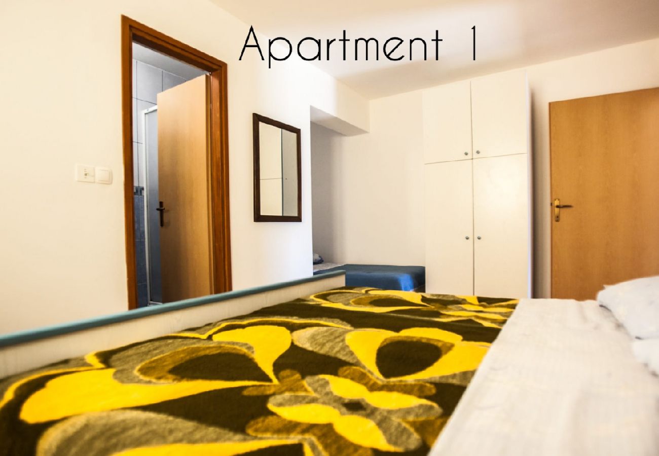 Apartamento en Lopar - Apartamento en Lopar con Seaview, Terraza, WIFI, Lavadora (186-1)