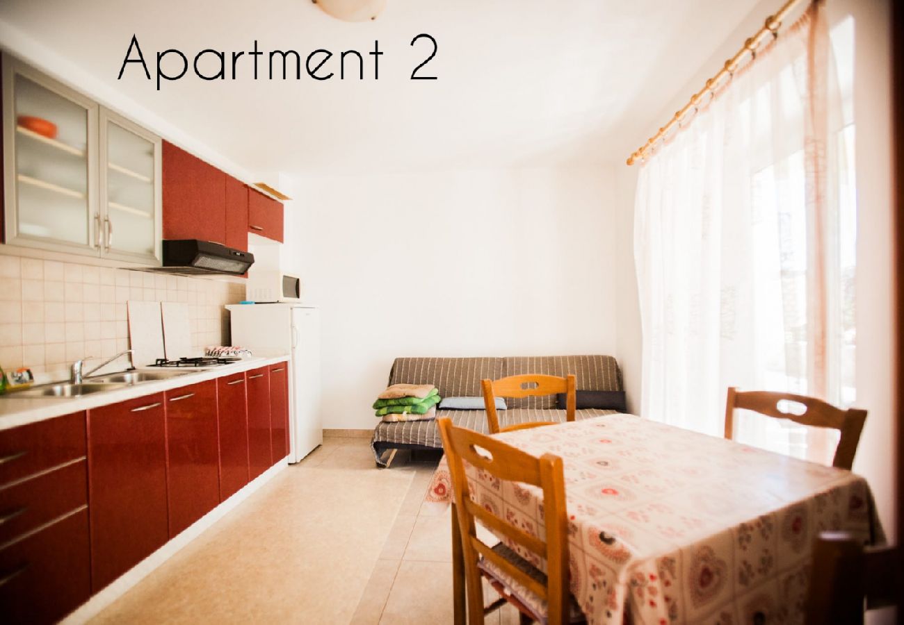 Apartamento en Lopar - Apartamento en Lopar con Seaview, Terraza, WIFI, Lavadora (186-2)