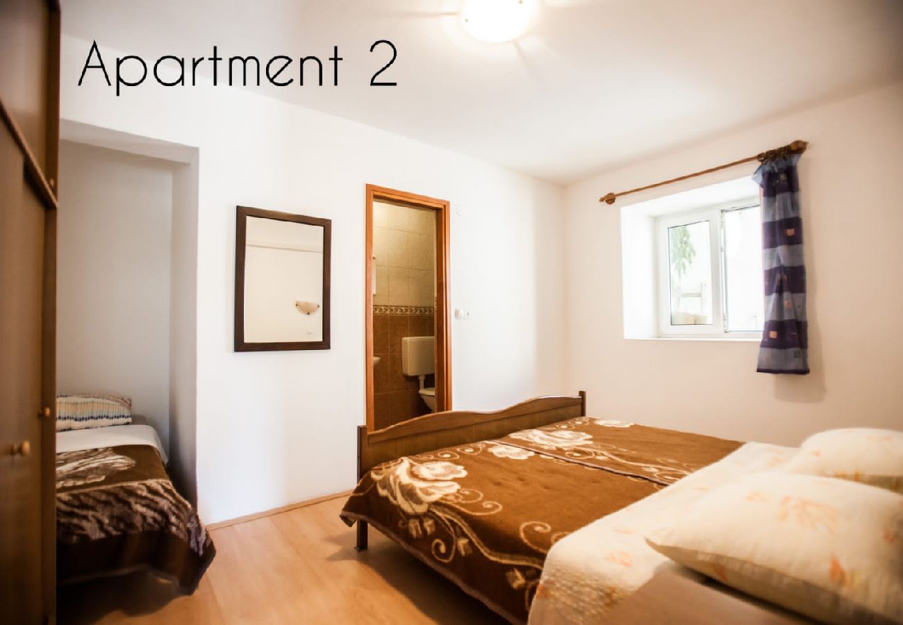 Apartamento en Lopar - Apartamento en Lopar con Seaview, Terraza, WIFI, Lavadora (186-2)