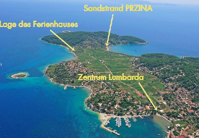 Apartamento en Lumbarda - Apartamento en Lumbarda con Seaview, Terraza, Acondicionador, Lavadora (876-2) Apartamento en Lumbarda - Apartamento en Lumbarda con Seaview, Terraza, Acondicionador, Lavadora (876-2)