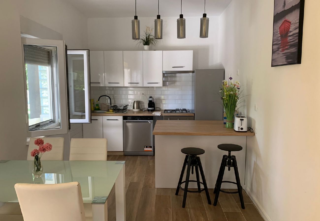 Apartamento en Bibinje - Apartamento en Bibinje con Terraza, Acondicionador, WIFI, Lavadora (877-3)