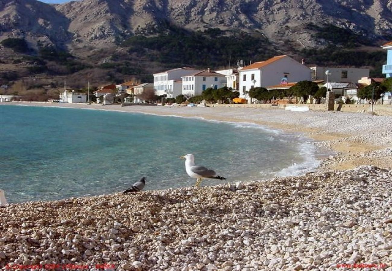 Apartamento en Baška - Apartamento en Baška con Terraza, Acondicionador, WIFI (883-2)