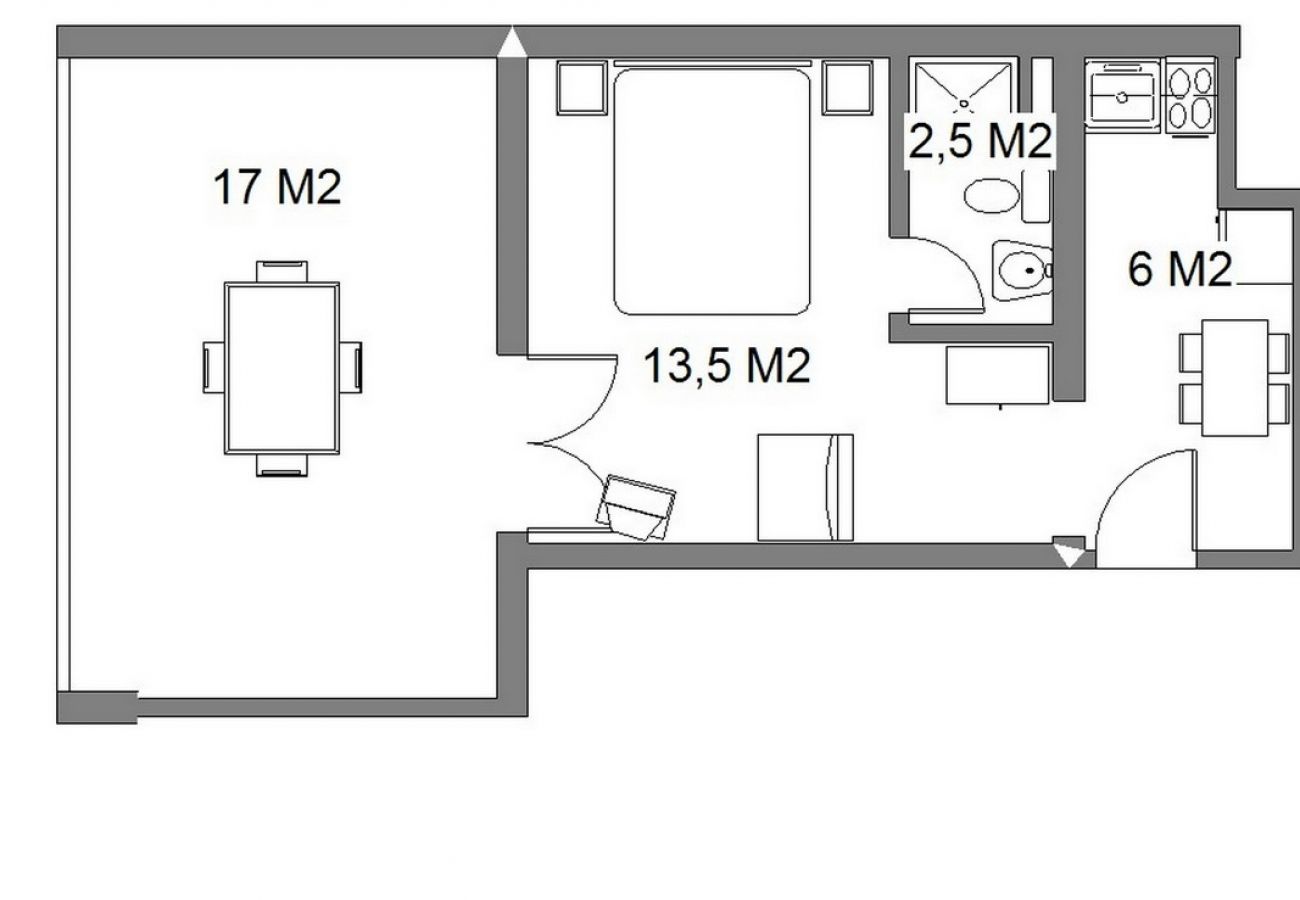 Apartamento en Omiš - Apartamento en Omiš con Seaview, Terraza, Acondicionador, WIFI (3422-3)