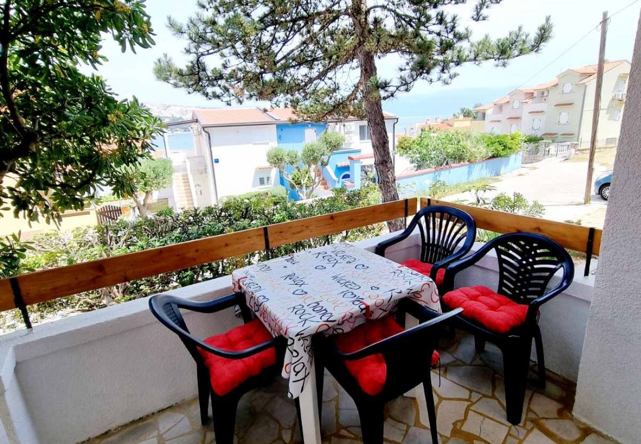 Apartamento en Baška - Apartamento en Baška con Seaview, Terraza, Acondicionador, WIFI (3494-5)