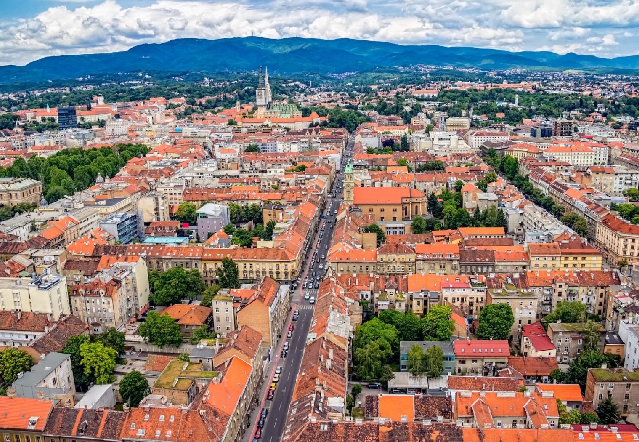 Apartamento en Zagreb - Apartamento en Zagreb con Terraza, Acondicionador, WIFI, Lavadora (3798-1)