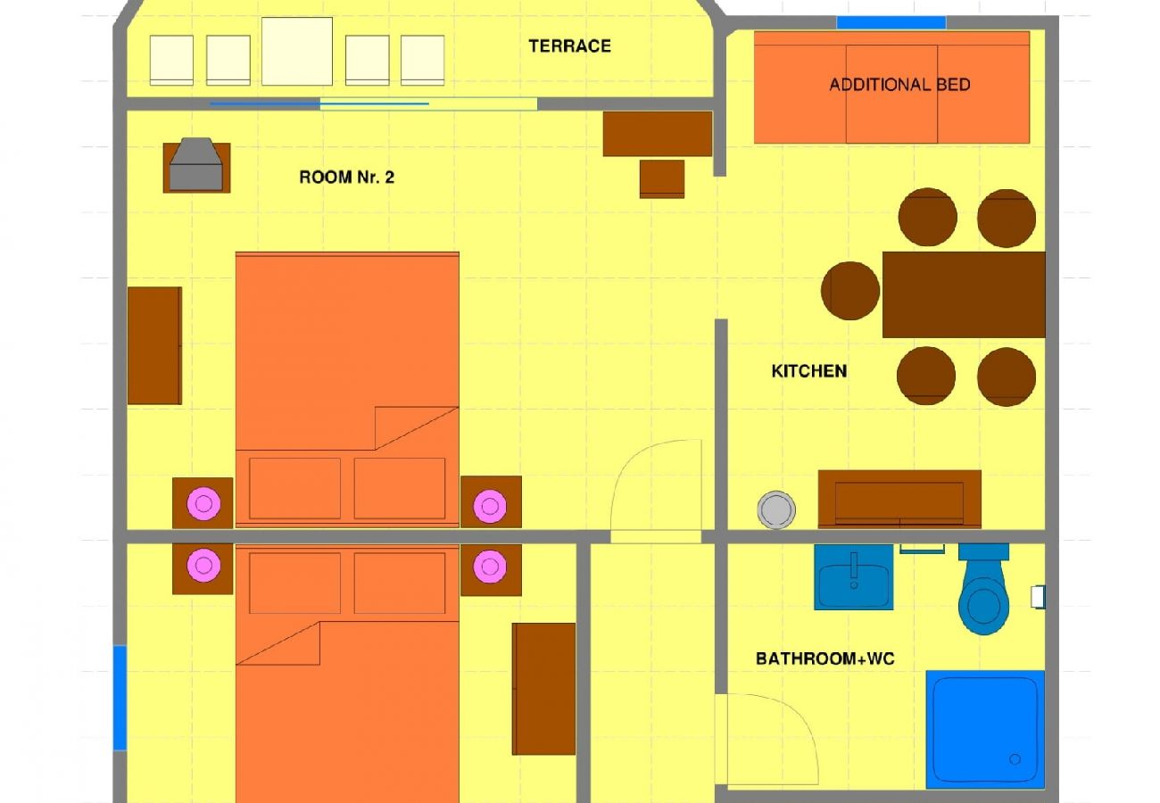 Apartamento en Dramalj - Apartamento en Dramalj con Seaview, Balcón, Acondicionador, WIFI (4623-6)