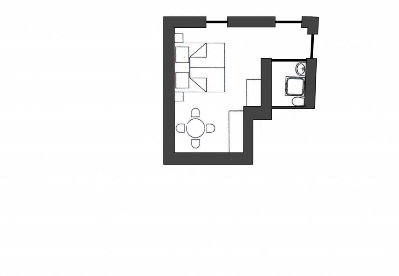 Estudio en Lopar - Apartamento Estudio en Lopar con Terraza, Acondicionador, WIFI (4739-1)