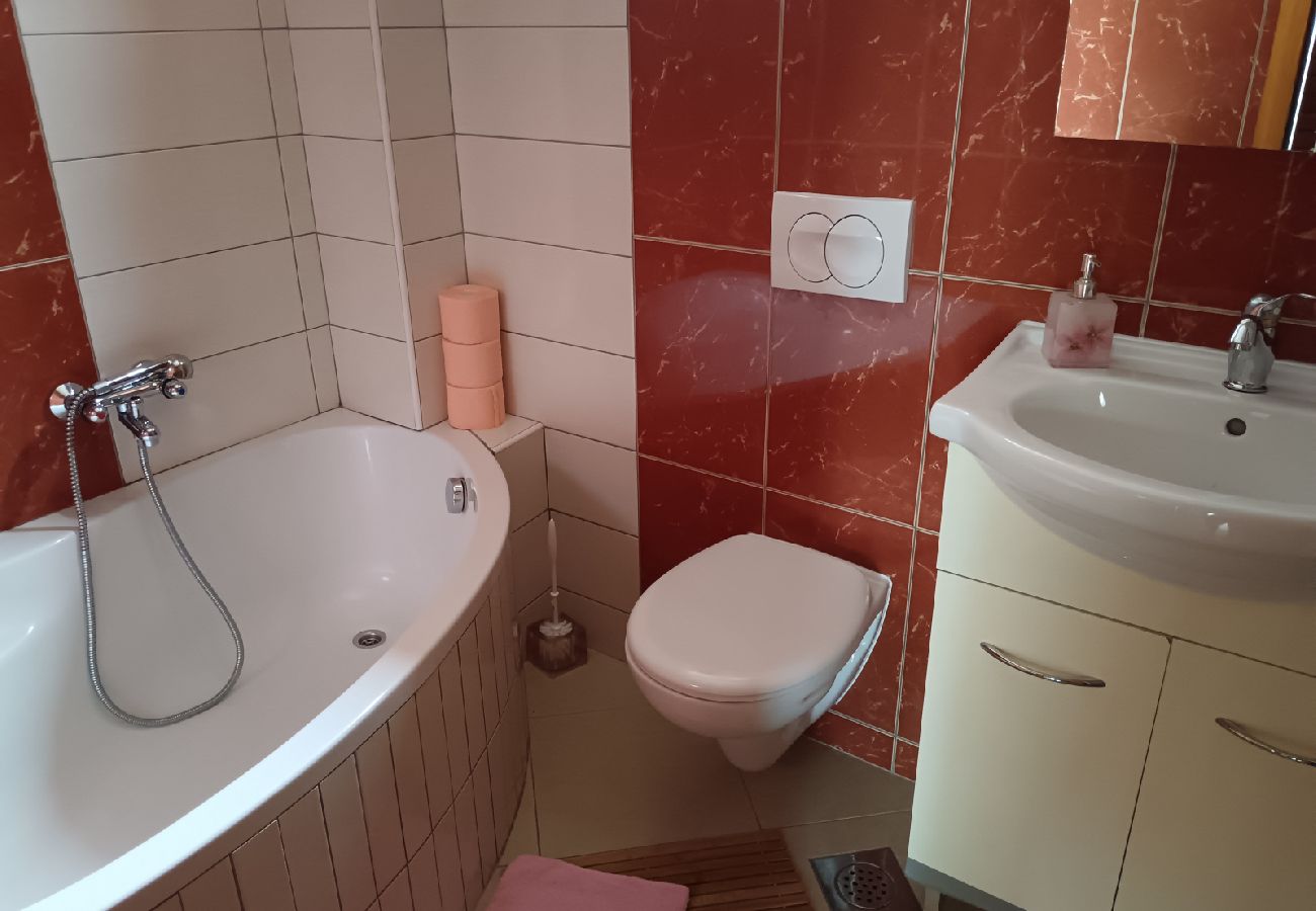 Apartamento en Biograd na moru - Apartamento en Biograd na Moru con Terraza, Acondicionador, WIFI, Lavavajillas (4818-1)