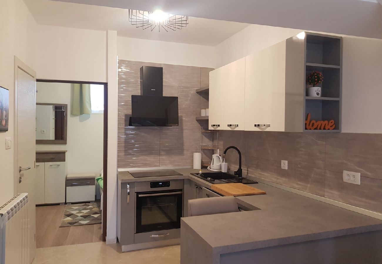 Apartamento en Baška - Apartamento en Baška con Terraza, Acondicionador, WIFI (4863-1)