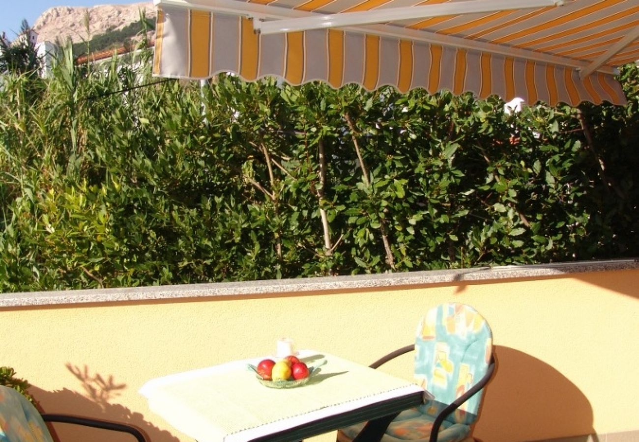 Estudio en Baška - Apartamento Estudio en Baška con Terraza, Acondicionador, WIFI (4863-5)