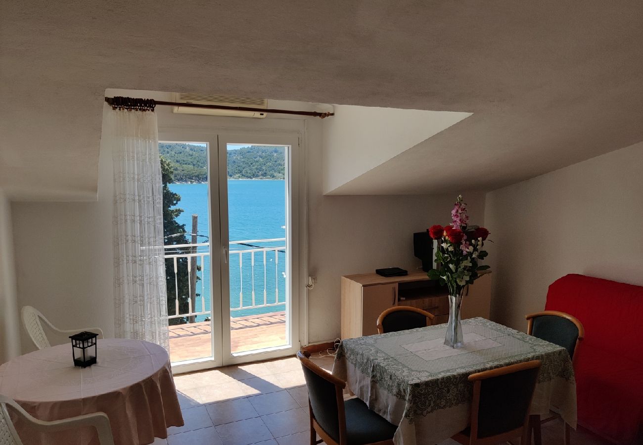 Apartamento en Tisno - Apartamento en Tisno con Seaview, Balcón, Acondicionador, WIFI (4874-4)