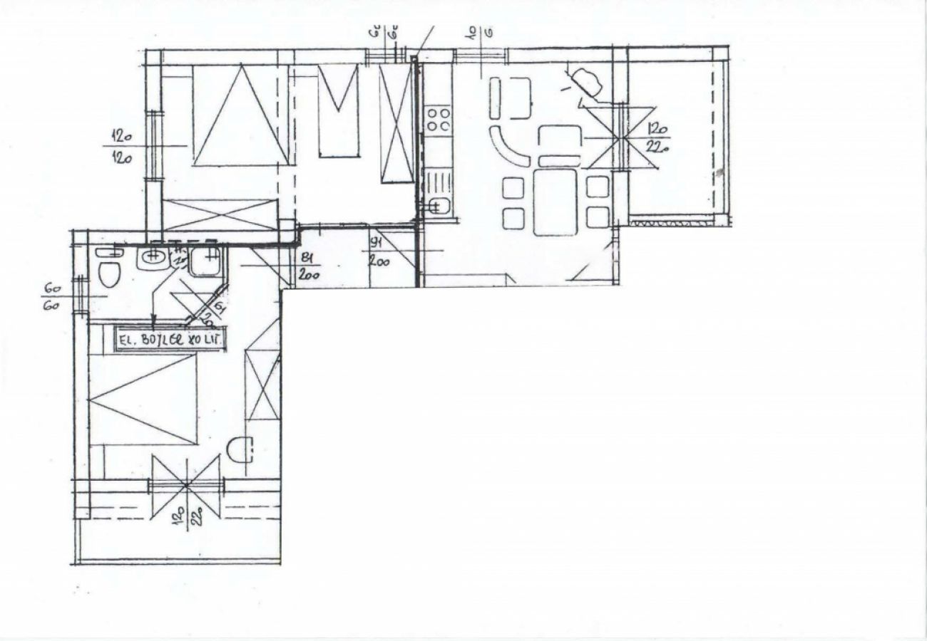 Apartamento en Lopar - Apartamento en Lopar con Balcón, Acondicionador, WIFI (4739-3)