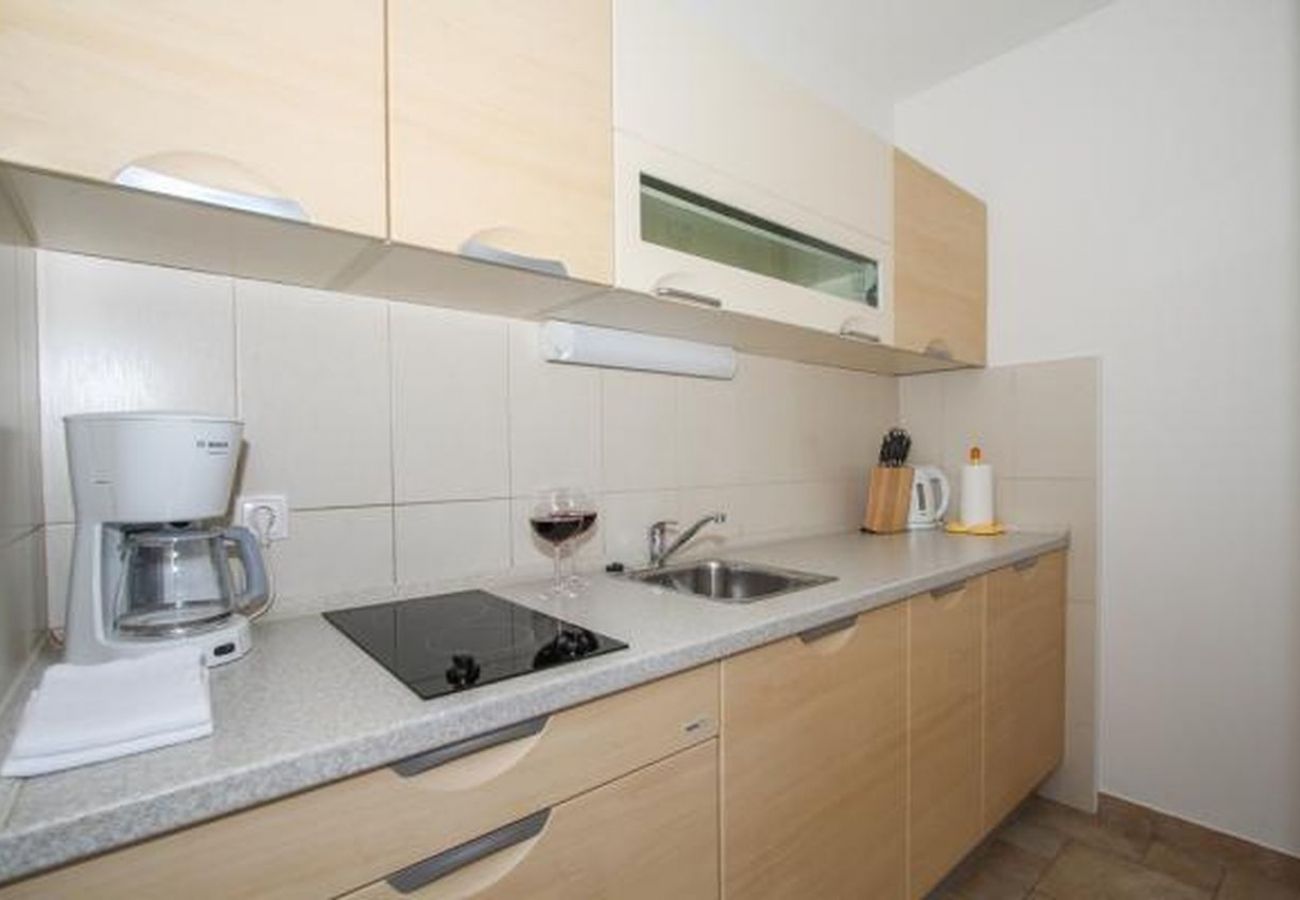 Estudio en Okrug Gornji - Apartamento Estudio en Okrug Gornji con Terraza, Acondicionador, WIFI, Lavadora (5051-1)