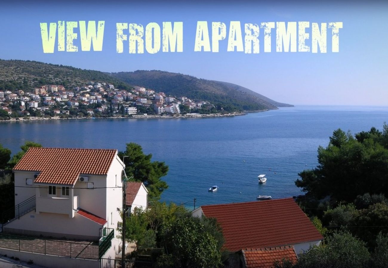 Apartamento en Okrug Gornji - Apartamento en Okrug Gornji con Seaview, Terraza, Acondicionador, WIFI (5069-3)