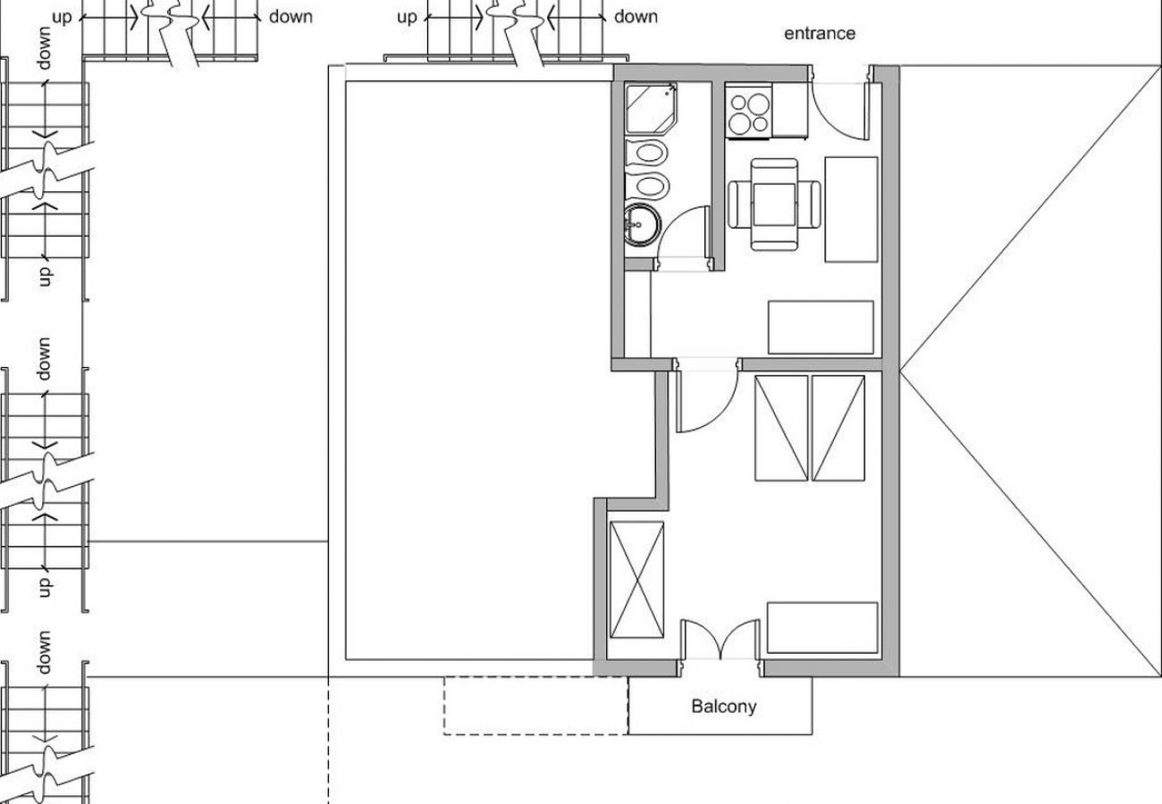 Apartamento en Saplunara - Apartamento en Saplunara con Seaview, Balcón, Acondicionador, WIFI (5197-3)