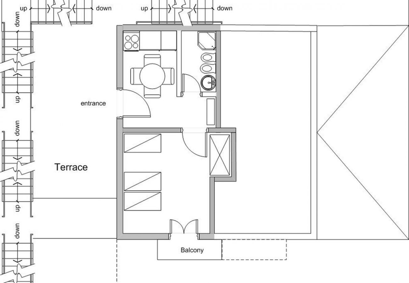 Apartamento en Saplunara - Apartamento en Saplunara con Seaview, Balcón, Acondicionador, WIFI (5197-2)