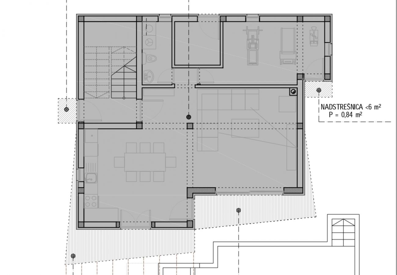 Casa en Bibinje - Casa de vacaciones en Bibinje con Seaview, Balcón, Acondicionador, WIFI (5201-1)