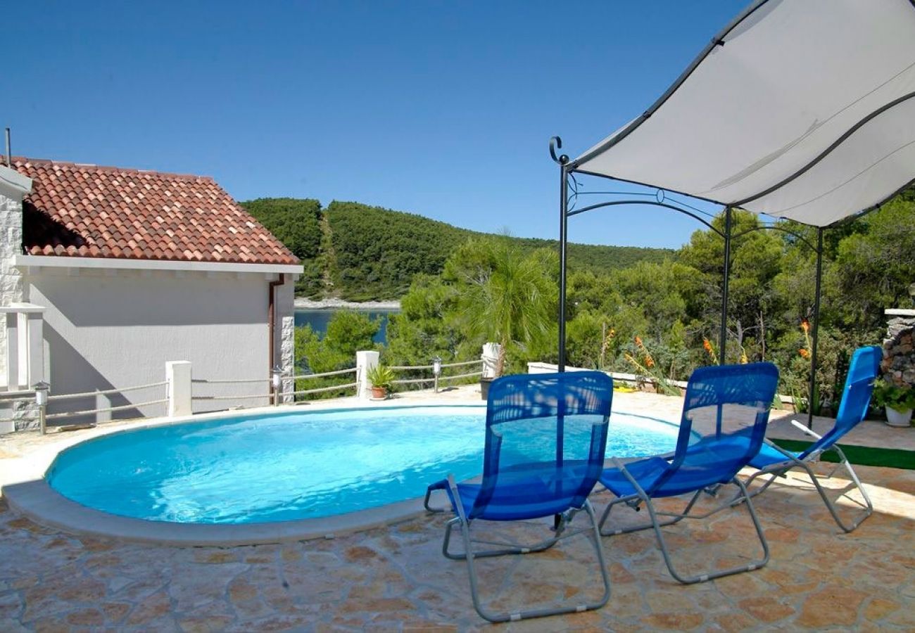 Maison à Vela Luka - Maison de vacances dans Tri Porte (Potirna) avec vue mer, terrasse, Climatisation, WIFI (39-1)