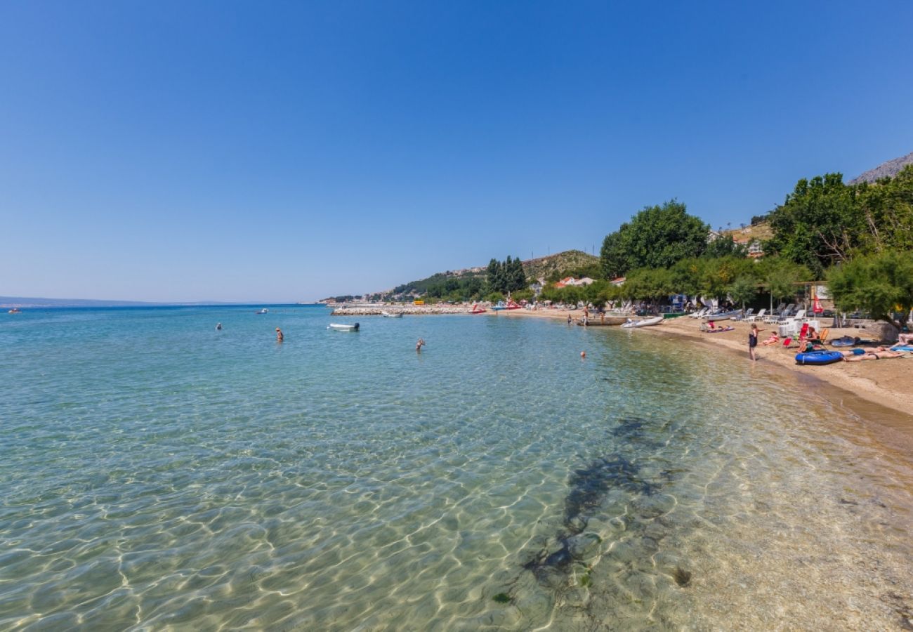 Chambres d'hôtes à Duce - Chambre dans Duće avec vue mer, Balcon, Climatisation, WIFI (79-1)