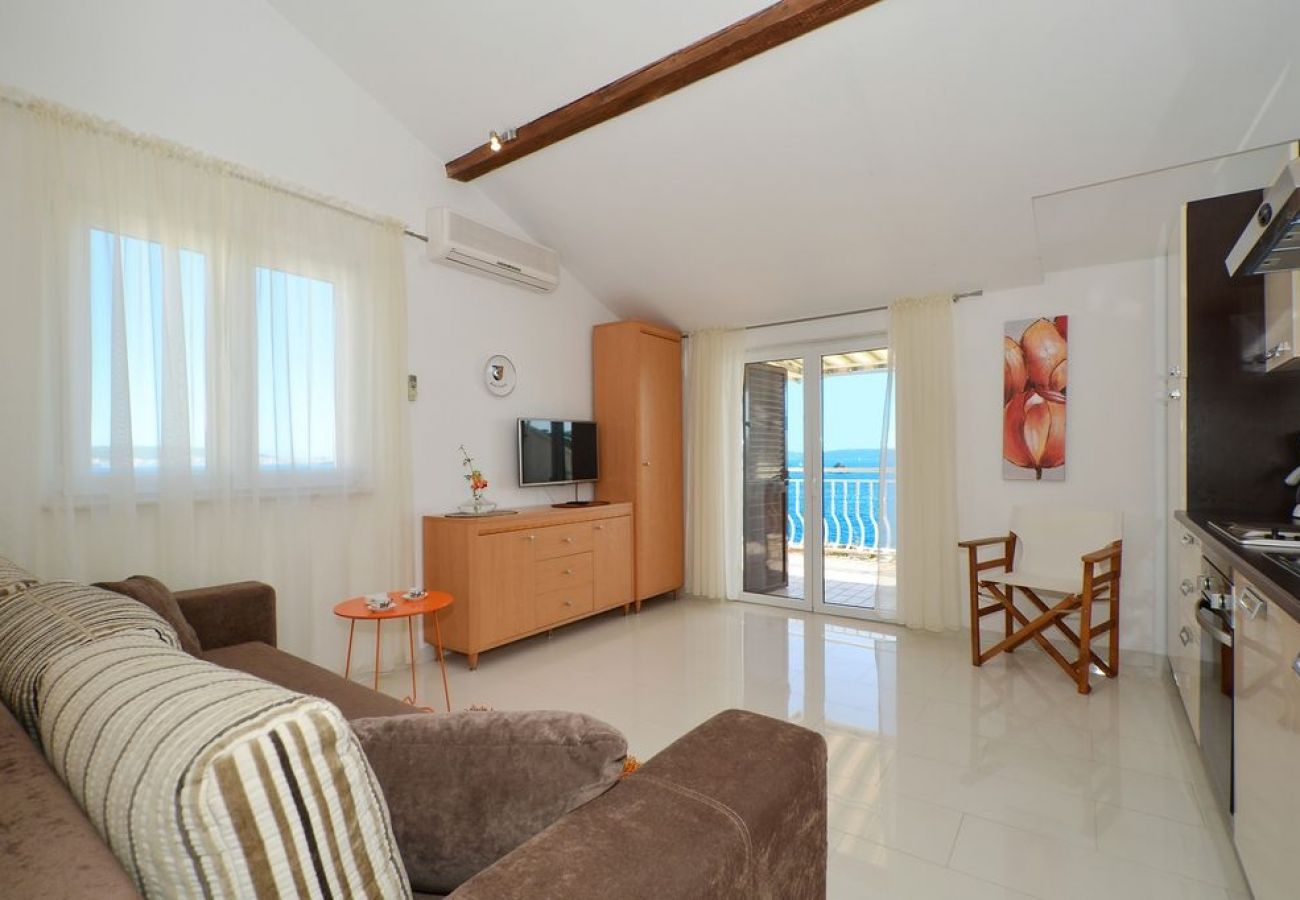 Appartement à Seget Vranjica - Appartement dans Seget Vranjica avec vue mer, Balcon, Climatisation, WIFI (91-2)