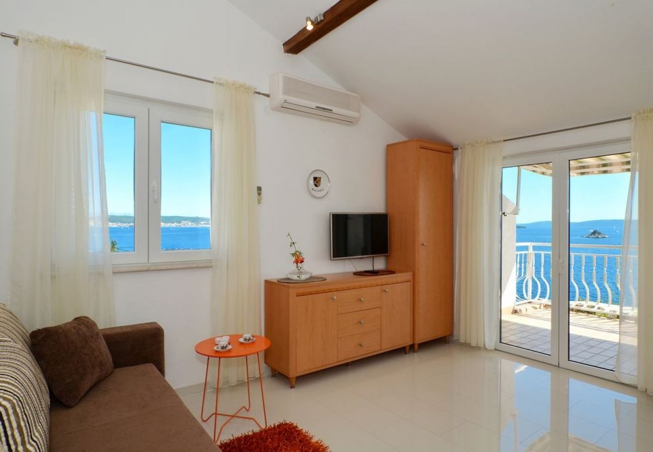 Appartement à Seget Vranjica - Appartement dans Seget Vranjica avec vue mer, Balcon, Climatisation, WIFI (91-2)