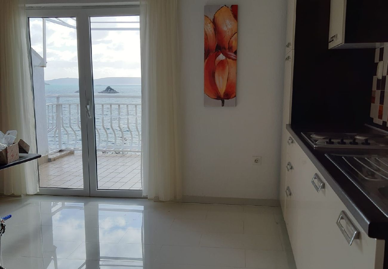 Appartement à Seget Vranjica - Appartement dans Seget Vranjica avec vue mer, Balcon, Climatisation, WIFI (91-2)