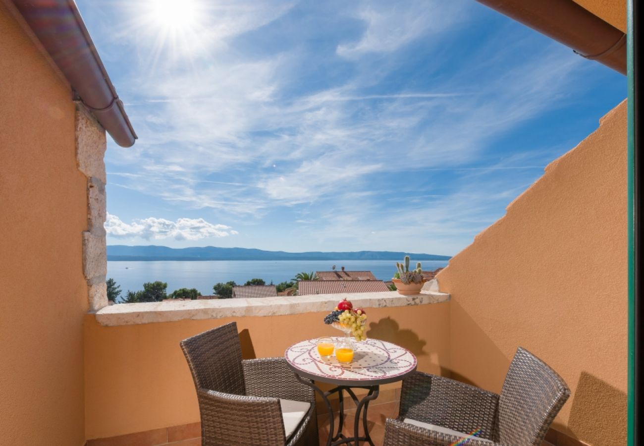 Maison à Bol - Maison de vacances dans Bol avec vue mer, terrasse, Climatisation, WIFI (154-1)