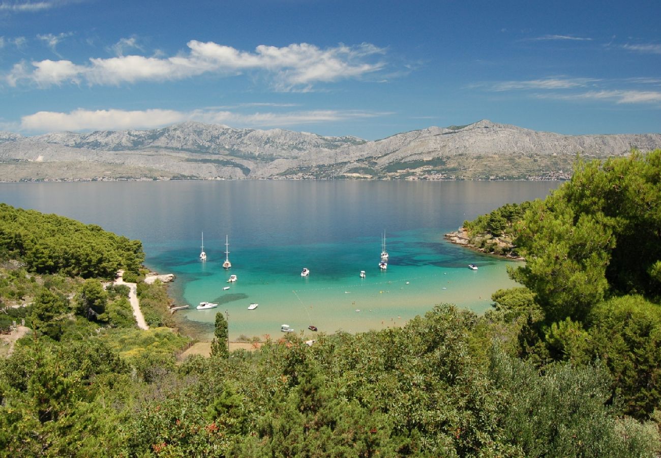 Maison à Bol - Maison de vacances dans Bol avec vue mer, terrasse, Climatisation, WIFI (154-1)