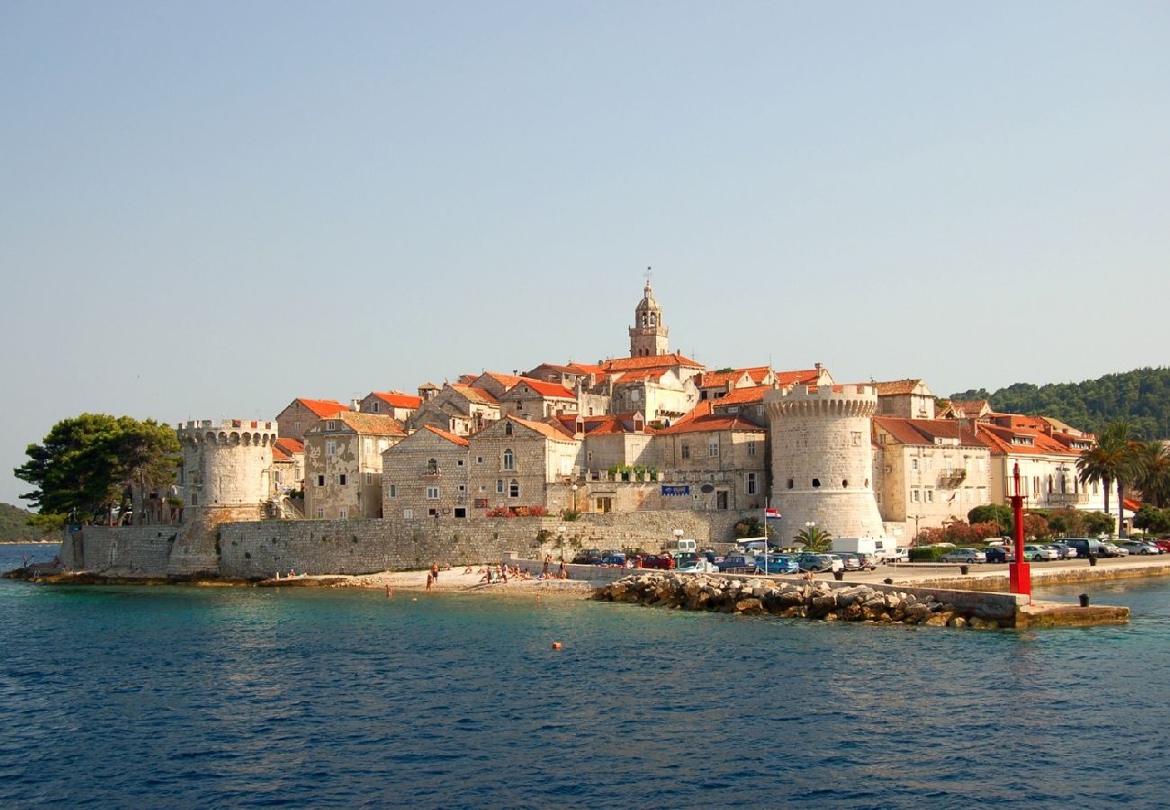 Maison à Vela Luka - Maison de vacances dans Tri Porte (Potirna) avec vue mer, terrasse, Climatisation, WIFI (166-1)