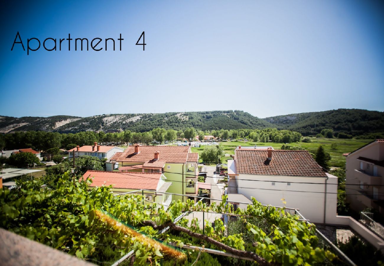 Appartement à Lopar - Appartement dans Lopar avec vue mer, loggia, Climatisation, WIFI (186-4)