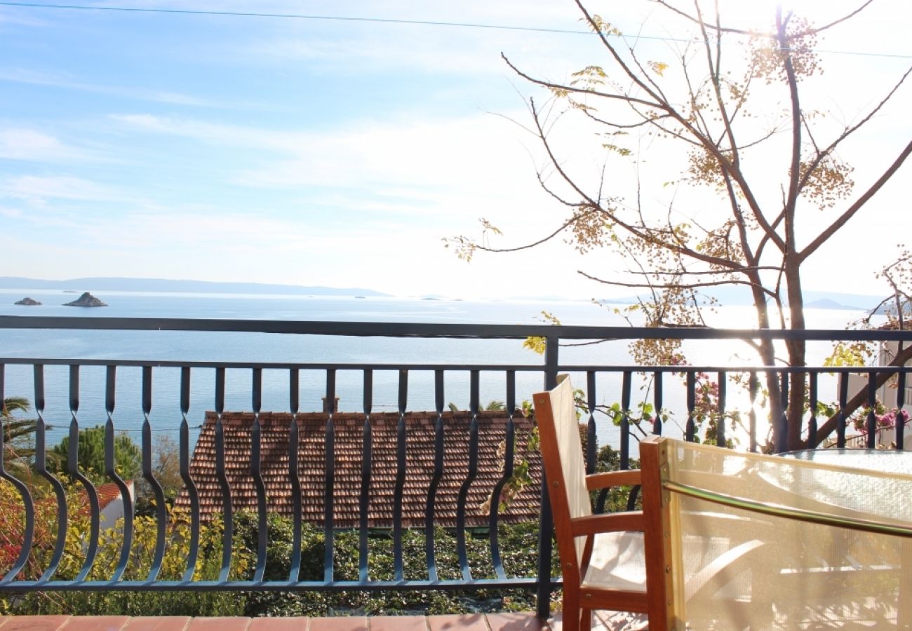 Appartement à Seget Vranjica - Appartement dans Seget Vranjica avec vue mer, Balcon, Climatisation, WIFI (215-1)