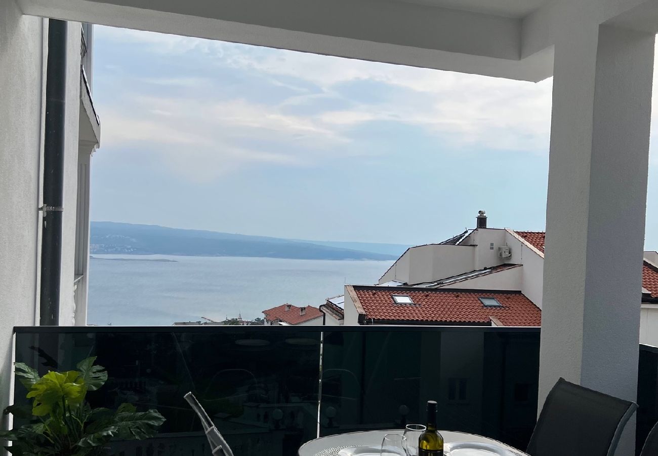 Appartement à Crikvenica - Appartement dans Crikvenica avec vue mer, Balcon, Climatisation, WIFI (3492-1)