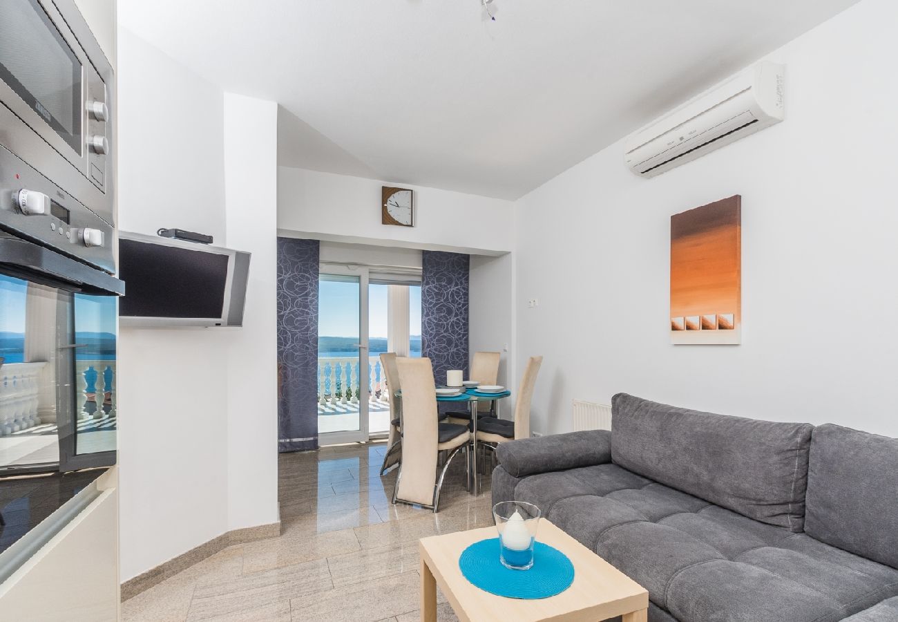 Appartement à Crikvenica - Appartement dans Crikvenica avec vue mer, terrasse, Climatisation, WIFI (3492-2)