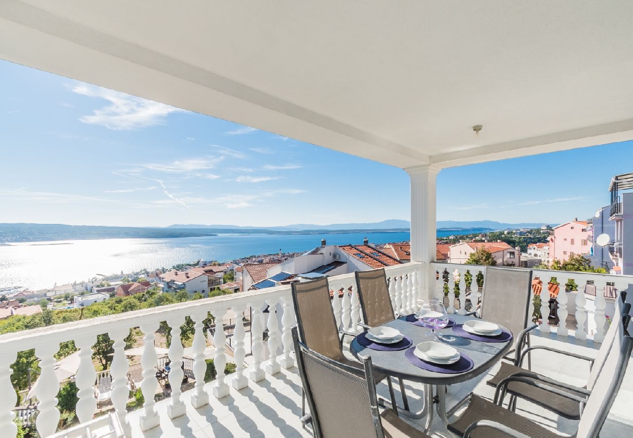 Appartement à Crikvenica - Appartement dans Crikvenica avec vue mer, terrasse, Climatisation, WIFI (3492-5)