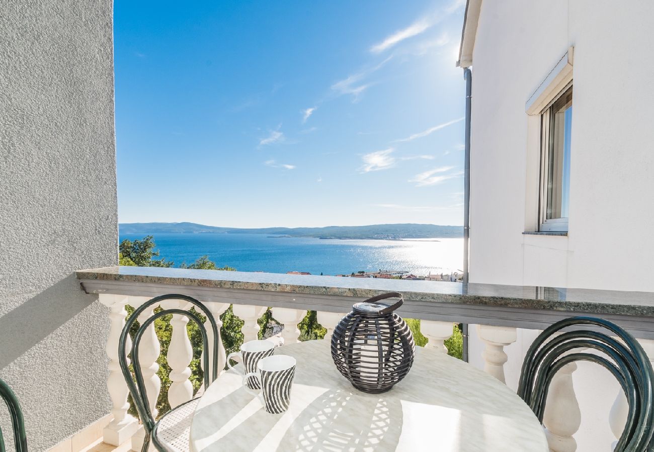 Appartement à Crikvenica - Appartement dans Crikvenica avec vue mer, terrasse, Climatisation, WIFI (3492-6)