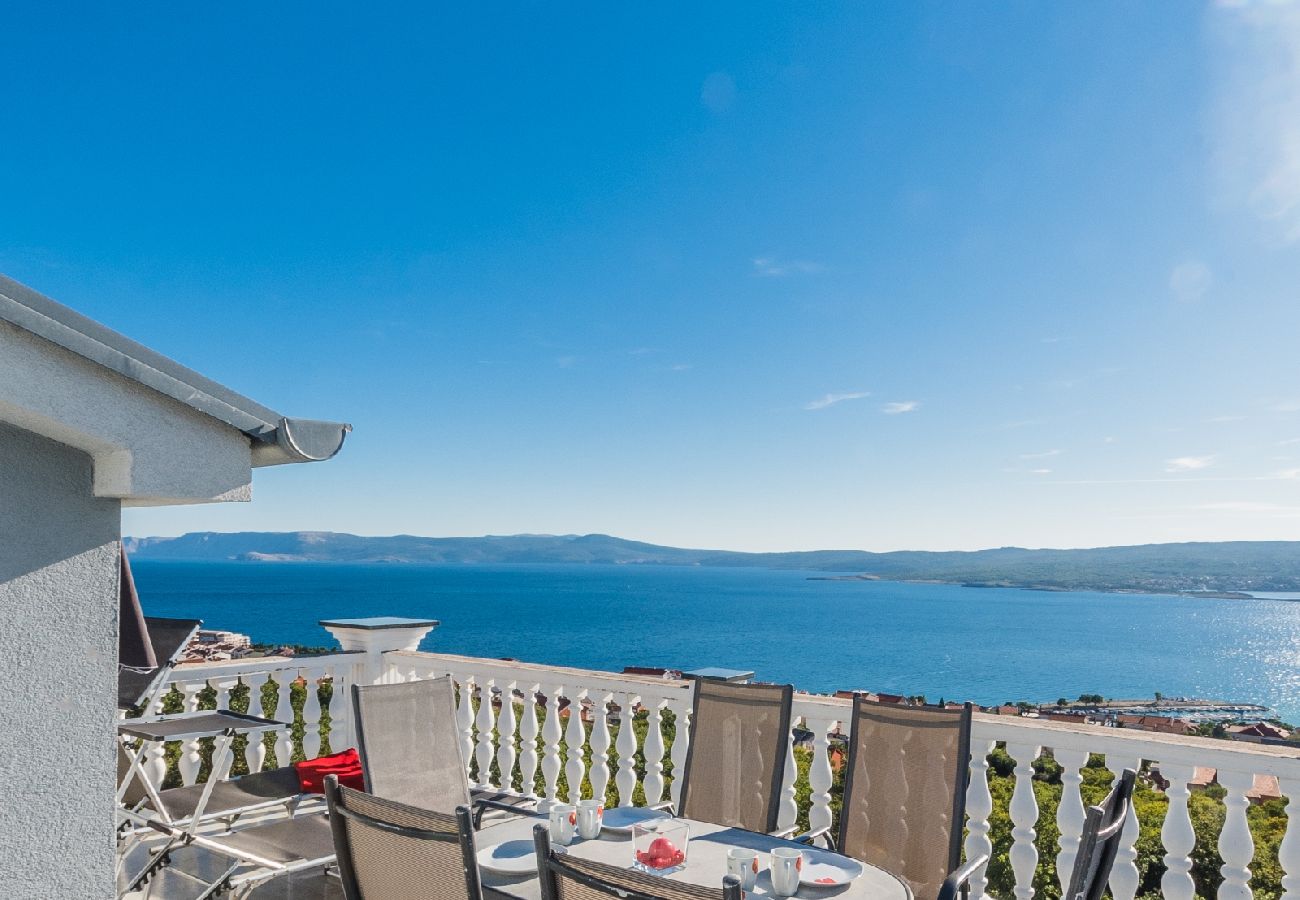 Appartement à Crikvenica - Appartement dans Crikvenica avec vue mer, terrasse, Climatisation, WIFI (3492-8)