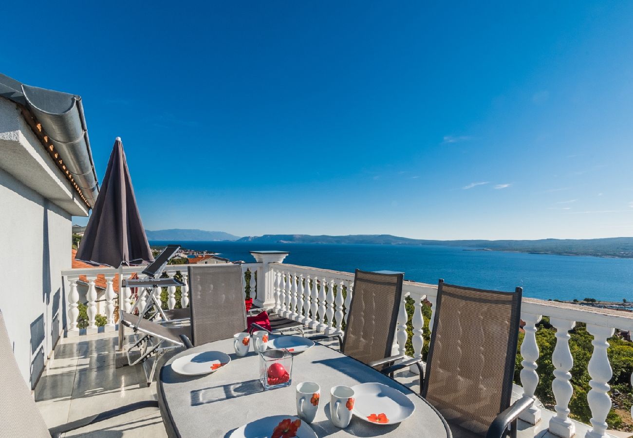 Appartement à Crikvenica - Appartement dans Crikvenica avec vue mer, terrasse, Climatisation, WIFI (3492-8)