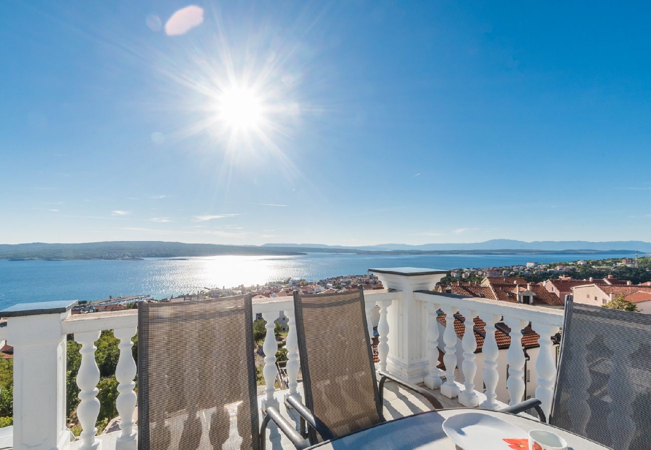 Appartement à Crikvenica - Appartement dans Crikvenica avec vue mer, terrasse, Climatisation, WIFI (3492-8)