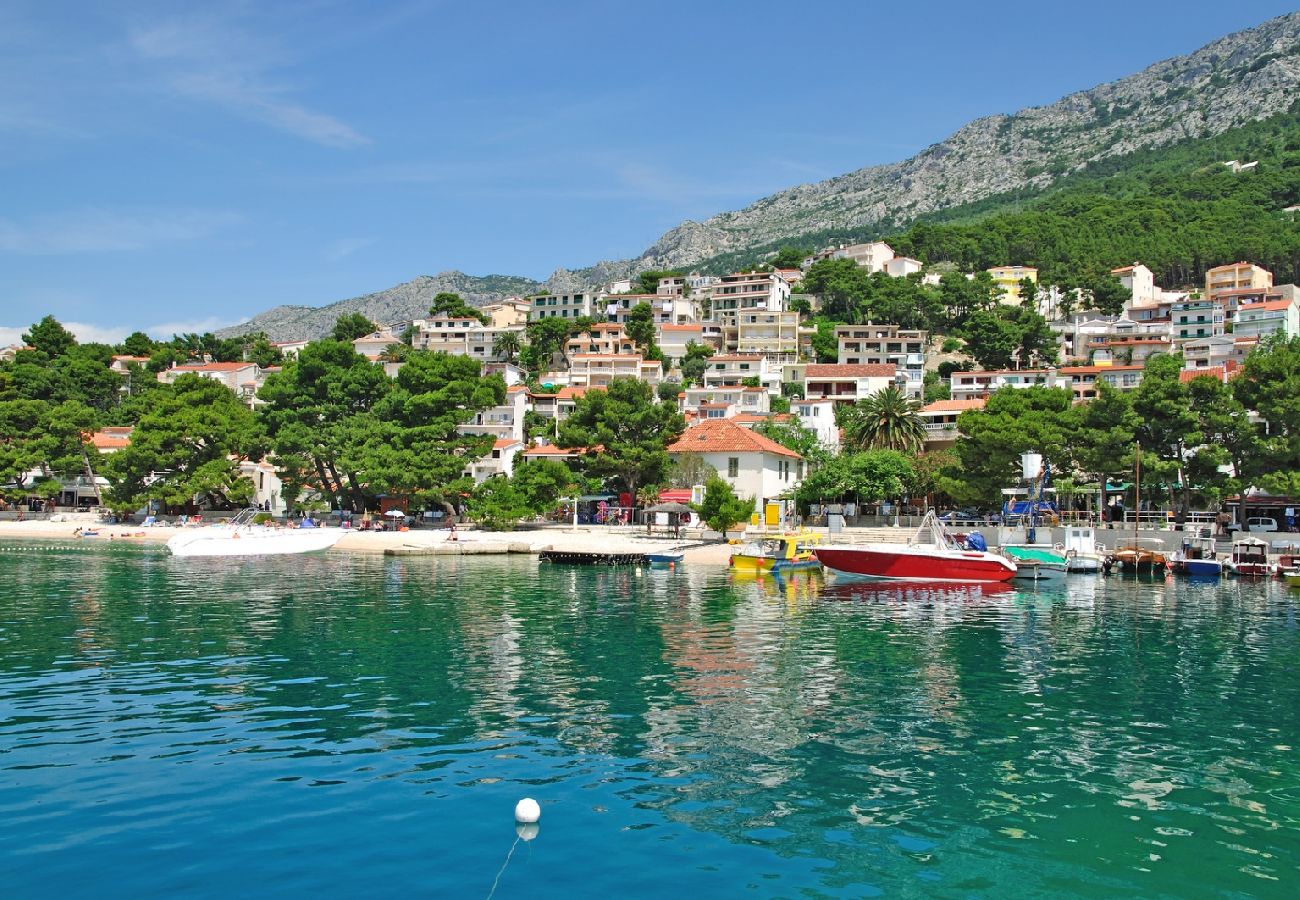 Maison à Brela - Maison de vacances dans Brela avec vue mer, Climatisation, WIFI, Machine à laver (3514-1)